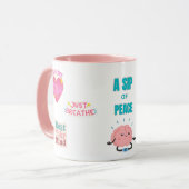 SIP OF PEACE, SERENE 15OZ. WRAP-AROUNG CERAMIC MUG TASSE (Vorderseite Links)