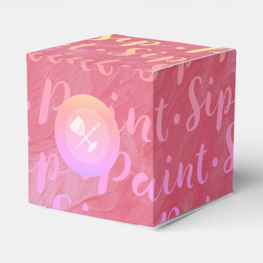 Sip & Paint Geschenkschachtel (Rückseite)