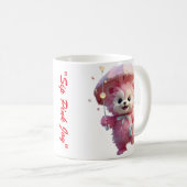"Sip Pink Joy" Kaffeetasse (VorderseiteRechts)