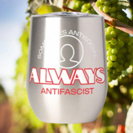 Sip & Resist: Antifaschist Wine Tumbler
