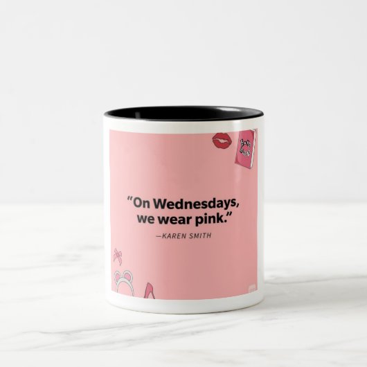 "Sip Sass, Bleibe beschäftigt zu sein, Ikonisch zu Zweifarbige Tasse (Mittel)