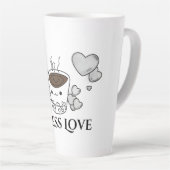 Sip Savour Love Mom Latte Mug Milchtasse (Rechte Ecke)