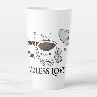 Sip Savour Love Mom Latte Mug Milchtasse