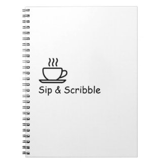 Sip & Scribble - Cosy Tee Spiral Notebook Notizblock
