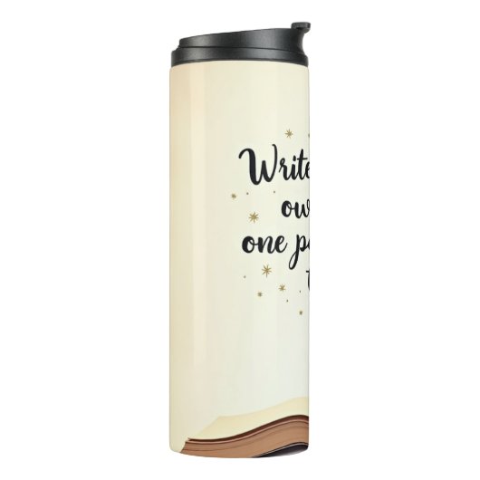 Sip & Script Thermosbecher (Nach links gedreht)