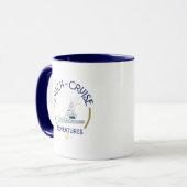 Sip & Sea Coffee Mug with QR Code Tasse (Vorderseite Links)