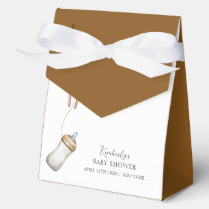 Sip & See Boho Ballon Flasche Babydusche Geschenkschachtel