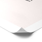 Sip & See Champagne Pink Baby Dusche Willkommen Poster (Ecke)