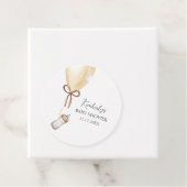 Sip & See Simple Boho Ballon Flasche Baby Dusche Geschenkanhänger (Beispiel)