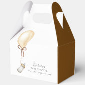 Sip & See Simple Boho Ballon Flasche Baby Dusche Geschenkschachtel (Rückseite)