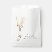 Sip & See Simple Boho Ballon Flasche Baby Dusche Geschenktütchen (Vorderseite)