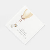 Sip & See Simple Boho Ballon Flasche Baby Dusche Serviette (Ecke)