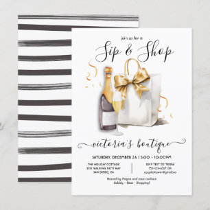 Sip & Shop Boutique-Store-Event Einladung