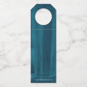 Sip Sip Hooray benutzerdefinierte Hochzeit abstrak Flaschenanhänger (Rückseite)