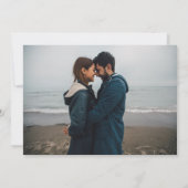 Sip Sip Hooray Black 2 Foto Engagement Party Einladung (Rückseite)