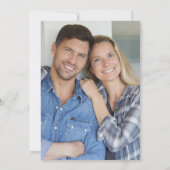 Sip Sip Hooray Blue Foto Couple's Dusche Einladung (Rückseite)