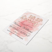 Sip Sip Hooray Brautparty Folieneinladung (Gedreht)