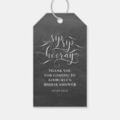 Sip Sip Hooray Brautparty Geschenkanhänger (Vorderseite)