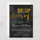 Sip Sip Hooray Bridal Dusche Einladung (Vorne/Hinten)