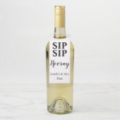 Sip Sip Hooray Celebration Flaschenanhänger (Auf Flasche)