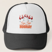 Sip Sip Hooray Celebration Foam Trucker hat / cap Truckerkappe (Vorderseite)