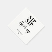 Sip Sip Hooray Celebration Serviette (Ecke)