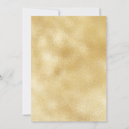 Sip Sip Hooray Champagne Gold Verlobung Save The Date (Rückseite)