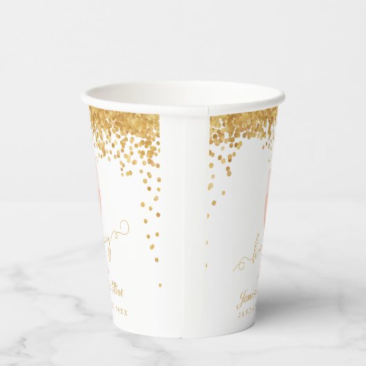 Sip Sip Hooray Dusche oder Engagement Party Papier Pappbecher (Rechts)