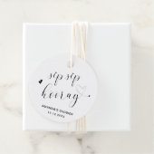 Sip Sip Hooray Einfaches Herz Brautparty Geschenkanhänger (Beispiel)