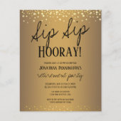 Sip Sip Hooray Elegantes Gold Rentirement Party In (Vorderseite)