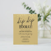 Sip Sip Hooray Elegantes Party für Goldene Rente (Stehend Vorderseite)