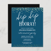 Sip Sip Hooray Elegantes Party für Goldene Rente (Vorne/Hinten)