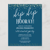 Sip Sip Hooray Elegantes Party für Goldene Rente (Vorderseite)
