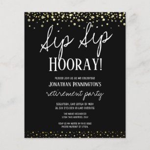 Sip Sip Hooray Elegantes Party für Goldene Rente