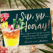 Sip, Sip Hooray! Fun Cocktail Save the Date Folieneinladung