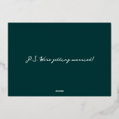 Sip, Sip Hooray! Fun Cocktail Save the Date Folieneinladung (Rückseite)