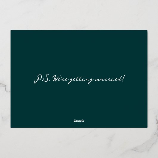 Sip, Sip Hooray! Fun Cocktail Save the Date Folieneinladung (Rückseite)