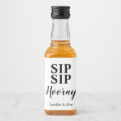 Sip Sip Hooray Gevor Alkoholflaschenetikett (Vorderseite)