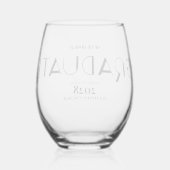 SIP SIP HOORAY Graduate Weinglas Ohne Stiel (Rückseite)