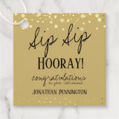 Sip Sip Hooray Herzlichen Glückwunsch Ruhestand Gu Geschenkanhänger (Vorderseite)