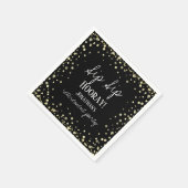 Sip Sip Hooray Herzlichen Glückwunsch Ruhestand Na Serviette (Ecke)