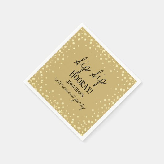 Sip Sip Hooray Herzlichen Glückwunsch Ruhestand Na Serviette (Ecke)