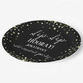 Sip Sip Hooray Herzlichen Glückwunsch Ruhestand Pappteller (Schrägansicht)