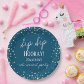 Sip Sip Hooray Herzlichen Glückwunsch Ruhestandspa Pappteller (Party)