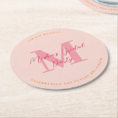 Sip Sip Hooray Initial Pink Untersetzer (Angewinkelt)