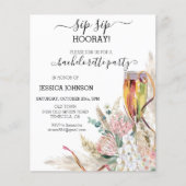 Sip Sip Hooray Junggeselinnen-Abschied Champagne B (Vorderseite)