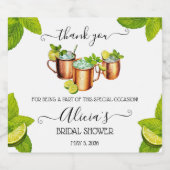 Sip, Sip, Hooray! Moskauer Maultier-Brautparty Bierflaschenetikett (Einzelnes Label)