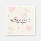 Sip Sip Hooray-Papiertücher Serviette (Vorderseite)