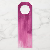 Sip Sip Hooray personalisierte Hochzeit abstrakt r Flaschenanhänger (Rückseite)