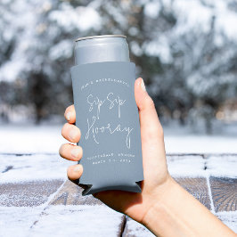 Sip Sip Hooray Personalisierter Junggeselinnen-Abs Selters Dosenkühler